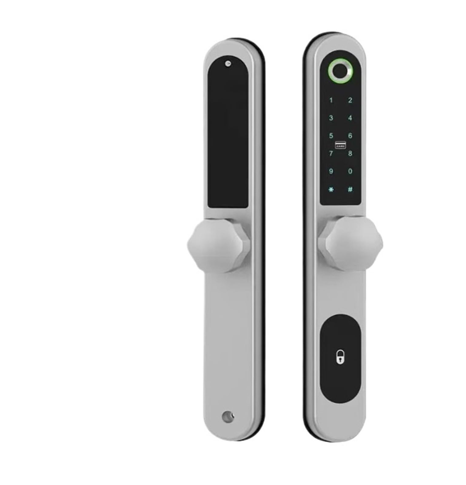 Serrure de porte intelligente biométrique mince contre la perte de clés de maison