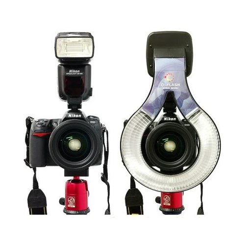 F160 O Oh macro flash annulaire Adaptateur ringflash pour NIKON SB800 + D70S / D300 / D200,NIKON SB600 + D1 / D2 / D3 / D3X/ D700, CANON 550EX 580EX/580EX II + REBEL XSI XS XTI T1I 500D 450D 400D 350D 300D.