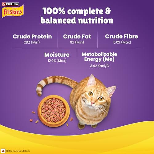 Image of Purina Friskies Surfin' Favourites Adult Dry Cat Food, 2.5kg, Contains Mackerel, Tuna, Salmon & Sardine Flavours