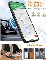 Cresee Hülle für Xiaomi 17T Pro, Magnetische Case Kompatibel mit Magsafe, Matte Transluzente Harte Rückseite + Weiche TPU Bumper Handyhülle mit Magnet Stoßfest Schutzhülle Cover, Schwarz – Ansicht 3
