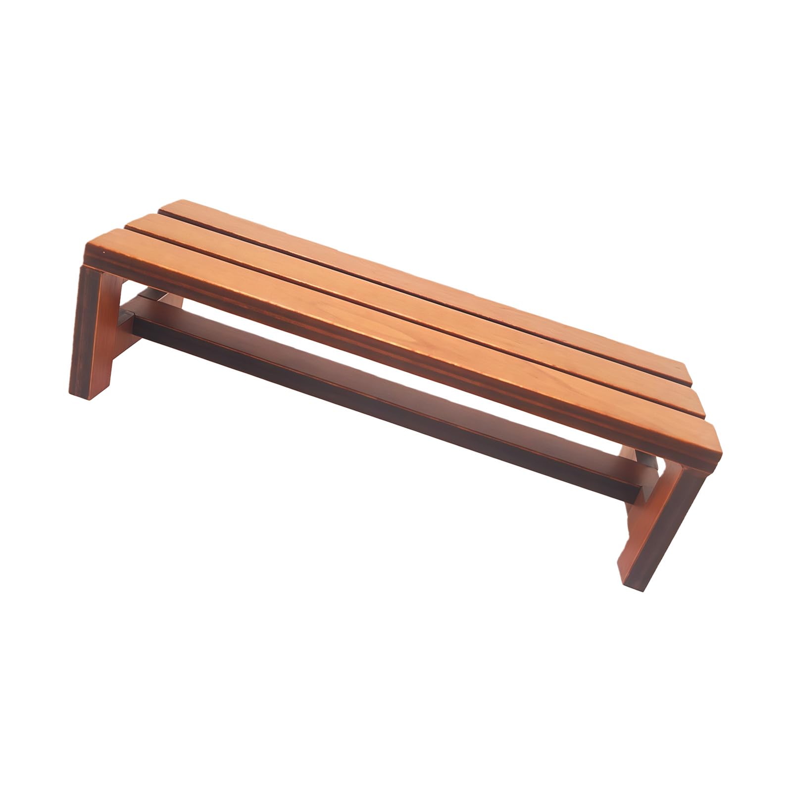 Ljmyy 1/12 Scale Miniature Wood Outdoor Benches for Dollhouses Garden Scene Natural Finish Stable