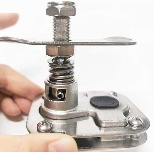 Miniatura 6 de Manija de elevación de la escotilla de montaje empotrado de acero inoxidable marino, brida 3 "x 2-12", rectangular resistente