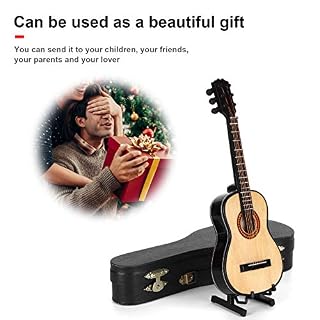 Modèle de Guitare, modèle de Guitare Classique en Bois Miniature avec Support, Ornements d’instruments de Musique… - Les Beatles, Paul McCartney, John Lennon, RIngo Starr, George Harrison Modèle de Guitare, modèle de Guitare Classique en Bois Miniature avec Support, Ornements d'instruments de Musique… – Image 4