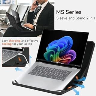 Smatree MS83T Hard EVA Protective Sleeve Case with Stand Compatible for 16 inch HP OmniBook X Flip Next Gen AI 16/X FlipNGAI 16, for 16 inch OmniBook 7 Flip 16 2-in-1 Laptop Next Gen AI PC