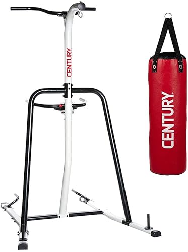 Century Brave - Bolsa pesada colgante de 70 libras y estación de entrenamiento de fitness de acero, sistema para colgar en artes marciales, boxeo y