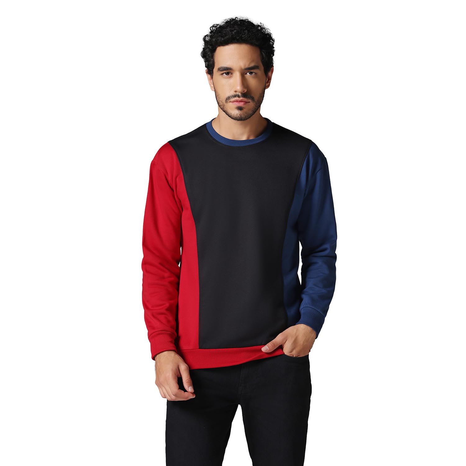 inkkr Men's Full Sleeve Solid Sweatshirt (280 GSM)-picture-44