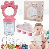 truee Silikon Fruchtsauger Baby, Fruchtsauger Mit Eisgittern, Multifunktionale Silikon Fruchtsauger,...