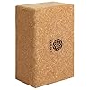 Yamkas Yogablok van 100% natuurkurk, ecologisch geproduceerd, kurkblok voor pilates en fitness, natuurlijk kurkblok uit Portugal, yogablok voor beginners en gevorderden