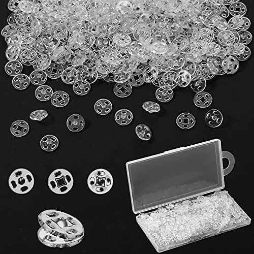 200 sets plastic snap invisible sewing on snap buttons fasteners …