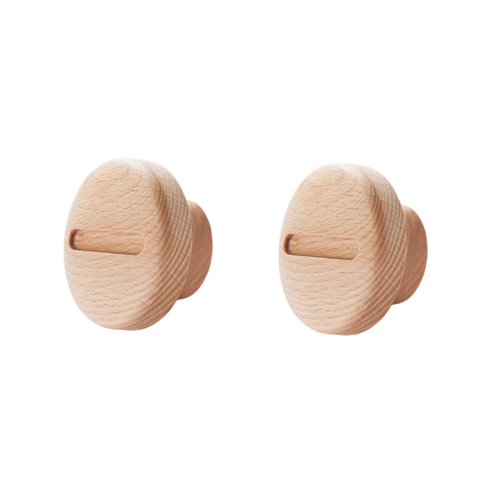 ITTRUH Round Wood Drawer Knobs,Wardrobe Handle Clothes Cabinet Kitchen