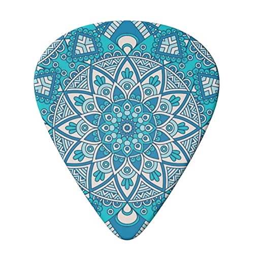 Lot de 6 médiators pour guitare acoustique et électrique Motif mandala vintage avec boîte de rangement - Les Beatles, Paul McCartney, John Lennon, RIngo Starr, George Harrison Lot de 6 médiators pour guitare acoustique et électrique Motif mandala vintage avec boîte de rangement – Image 4