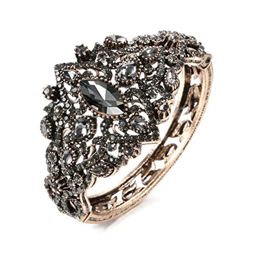 Bracelet Vintage Grey Crystal, l'élégance ethnique au féminin