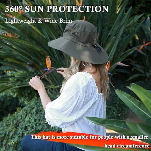 Sombrero solar amplio para mujer, protección UV 50+ miniatura 6