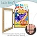 Golden State Art, 8.5x11 Kids Art Frames, Front-Opening Picture Frame Great for Kids Drawings, Artworks, Children Art Projects, Schoolwork, Home or Office (Brown, Set of 2)