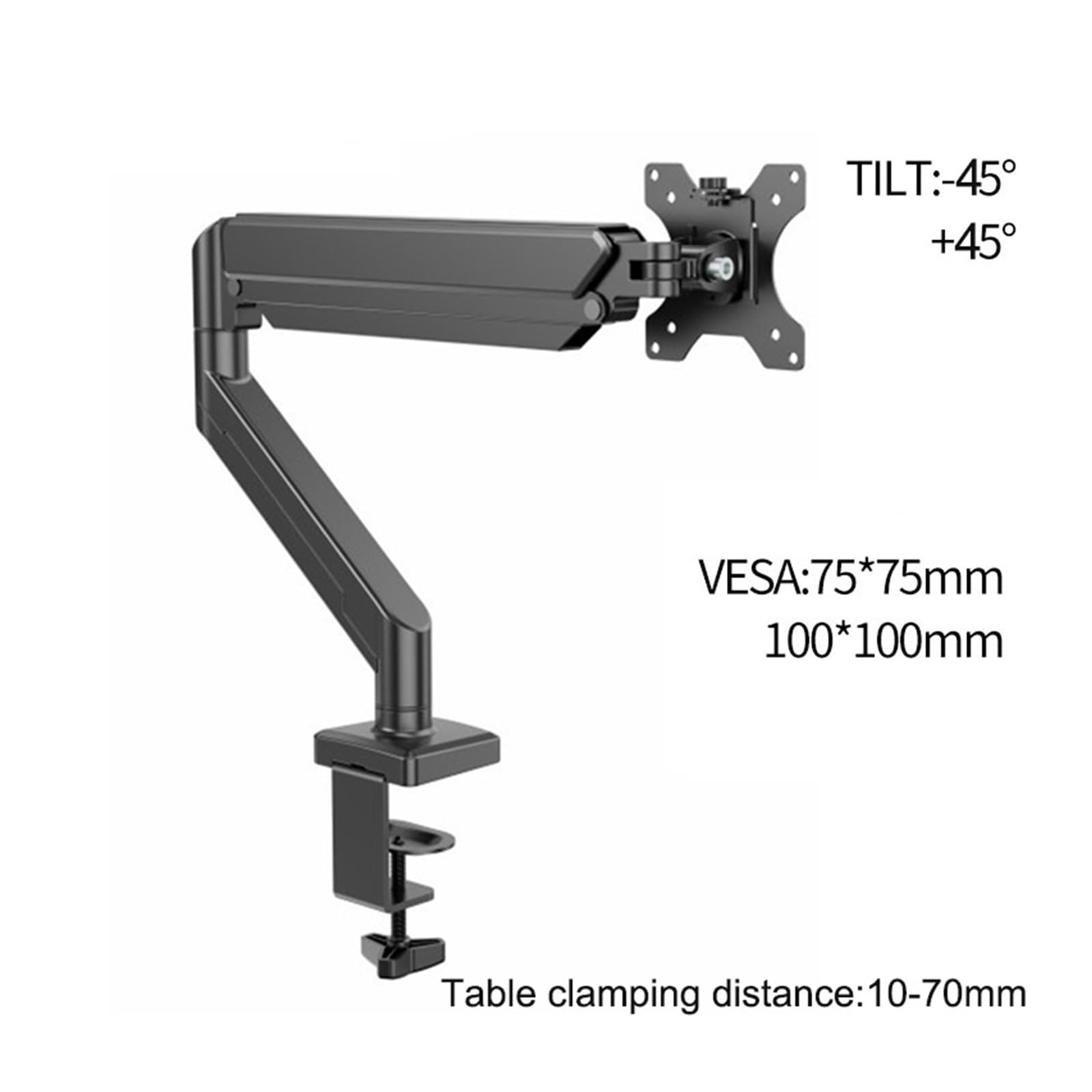 Supporto for monitor regolabile singolo/doppio da 32 pollici e 22 libbre