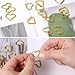 100 Pcs Gold Heart Paper Clips, Cute Love Heart Shape Small Paper Clips, Cute Metal Mini Journal Clamp, Paperclips for Women Wedding Decorative, Document, Note, Sorting, Wedding Decoration Crafts