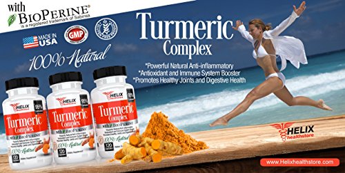 Turmeric Curcumin with BioPerine 1500mg - 120 Turmeric Capsules with Black Pepper Extract and Made with Organic Turmeric Powder - Best Natural Anti Inflammatory Supplement and Joint Pain Relief Pills