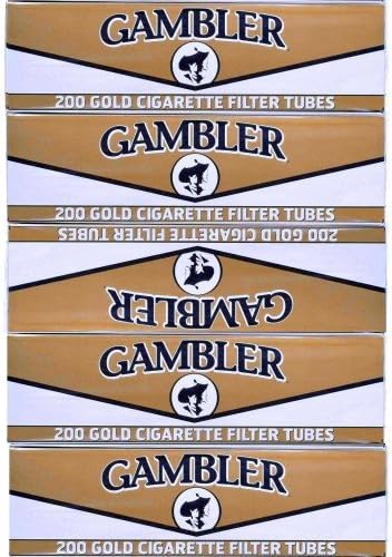 Gambler Luz King Tamaño Tubos de cigarrillos 5cajas