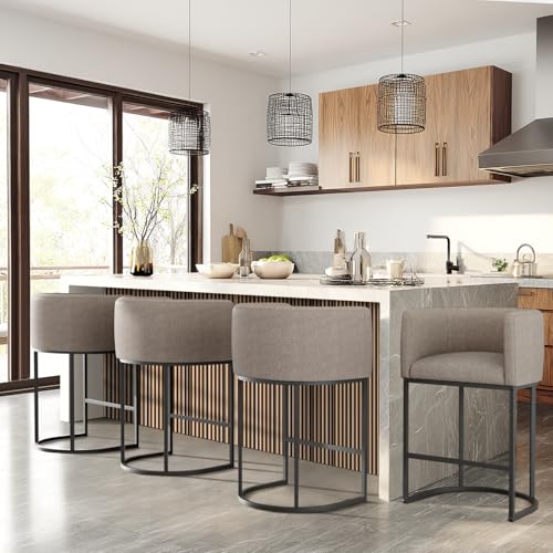 KRAMZMING Counter Height Bar Stools Set of 4, 24 Inch