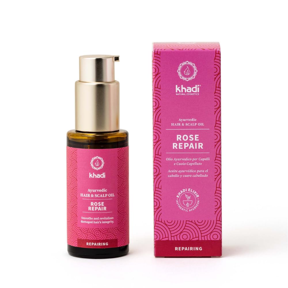 ROSE REPAIR Hair Oil - Regeneration for structurally damaged, dry hair & split ends - 100% natural, plant-based, vegan & silicone-free - 50g