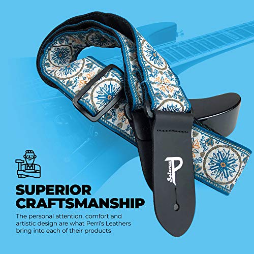 Perri’s Leathers Ltd. – Sangle de Guitare – Nylon – Jacquard – The Hope Collection – Mandala – Bleu – Ajustable – Pour… - Les Beatles, Paul McCartney, John Lennon, RIngo Starr, George Harrison Perri's Leathers Ltd. - Sangle de Guitare - Nylon - Jacquard - The Hope Collection - Mandala - Bleu - Ajustable - Pour… – Image 7