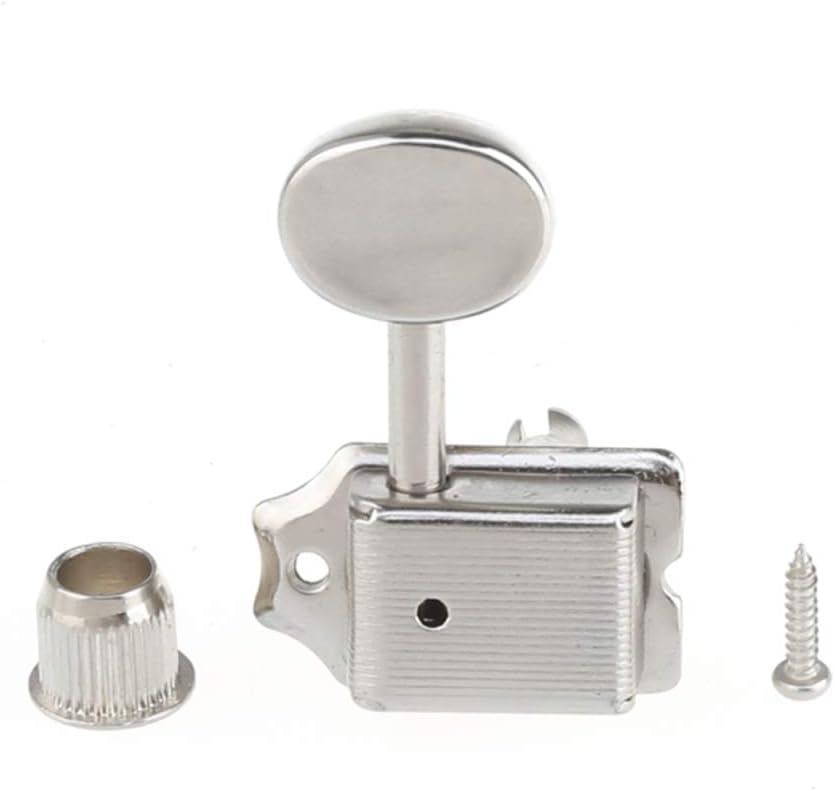 Musiclily Pro 6 inline Vintage Guitar Tuners Split Shaft Tuning Pegs Keys Machine Heads Set for Squier Classic Vibe Fender Strat/Tele Style Electric Guitar, Nickel : Musical Instruments