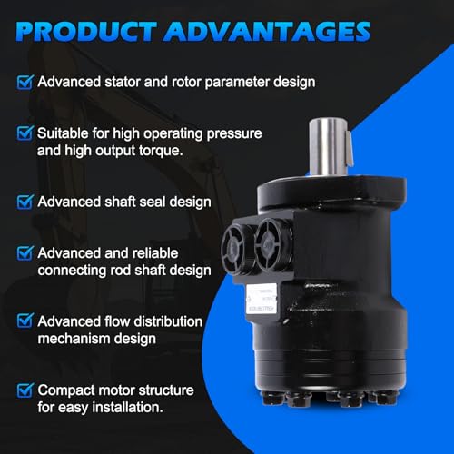 Image of 101-1025-009 | 101-1025 Hydraulic Motor | Direct Replacement for Eaton Char-Lynn H Series | Cast Iron High Torque | Displacement 51cc /r | 2 Bolt Flange Mount |