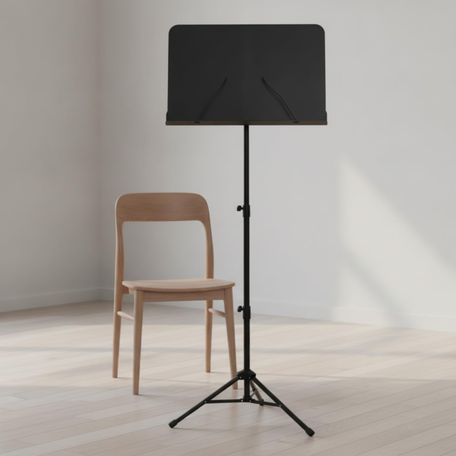 Gralara Porta Spartiti Regolabile in Altezza Leggiadre Musicale con Treppiede Inclinabile Leggiadre da Terra per Musicisti, Studenti