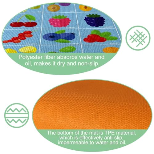 Tapete de cocina de 2 piezas VAPOKF lavable que soluciona las manchas y resbalones 6