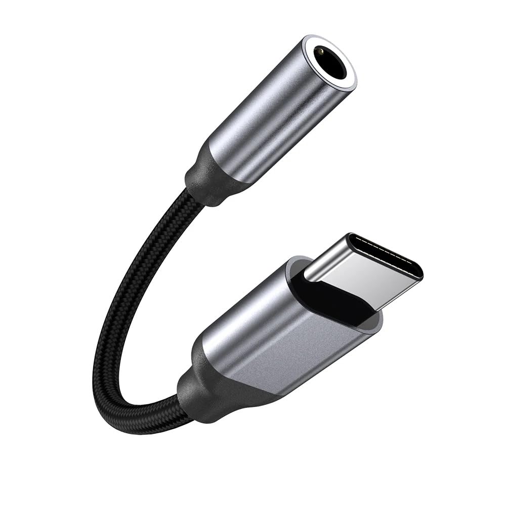 Magnet, 3,5 mm gniazdo słuchawkowe USB C, cyfrowy zestaw słuchawkowy typu C do Aux, klucz audio, chip DAC o wysokiej rozdzielczości, kompatybilny z i-Phone 15 Pro/Max, z Samsung Galaxy S23 S22, Pixel