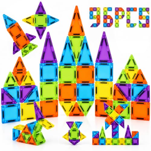 Kit 96 Peças Blocos de Montar Magnéticos Infantil Brinquedo Educativo