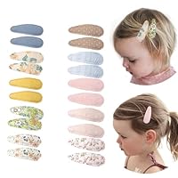 SURALIN 10 Paar/20 Stück Baby-Haarspangen für Kleinkinder und Mädchen. Niedliche handgefertigte Kleinkind-Haarspangen für Babys und Kleinkinder