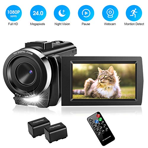 Video Camera Camcorder with 32GB Card Full HD 1080P 30FPS Digital Camera Vlogging