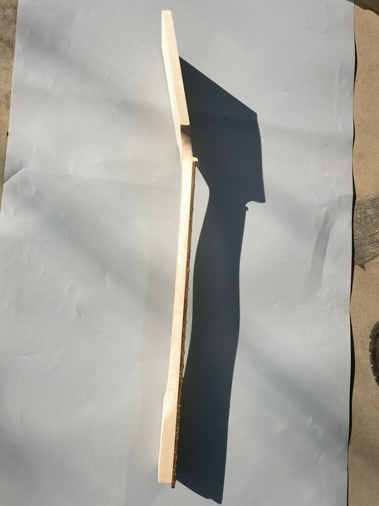 Manico For Chitarra Da 22 Tasti, Tastiera In Acero E Palissandro 27 Pollici, Baritono, Testa A Paletta