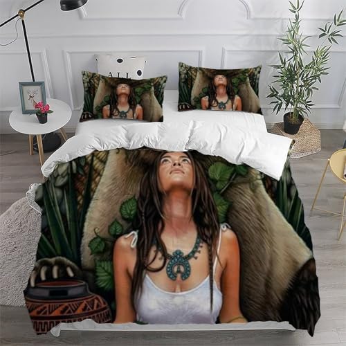 Housse de couette King imprimé 3D au tissage microfibre soyeux - 6