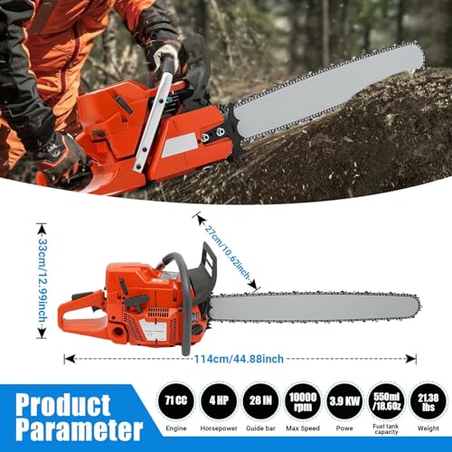 71CC 2-Cycle Gas Chainsaw 28