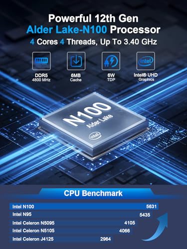 Image of HYSTOU Firewall Mini PC Micro Appliance, Router PC, VPN, Network Security Server, N100 Fanless Mini PC, Firewall 2.5gbe OPNsense, AES-NI, Vesa /Wall Mount(16GB DDR4 /512GB SSD)