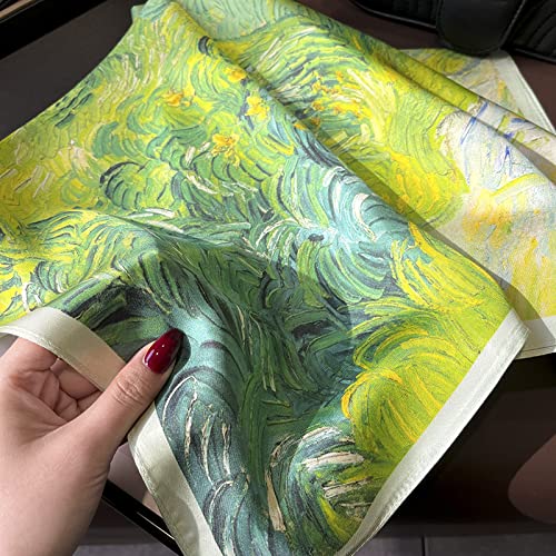 Sciarpa di seta, twill estivo 70 cm, sciarpa sottile da donna primaverile e autunnale