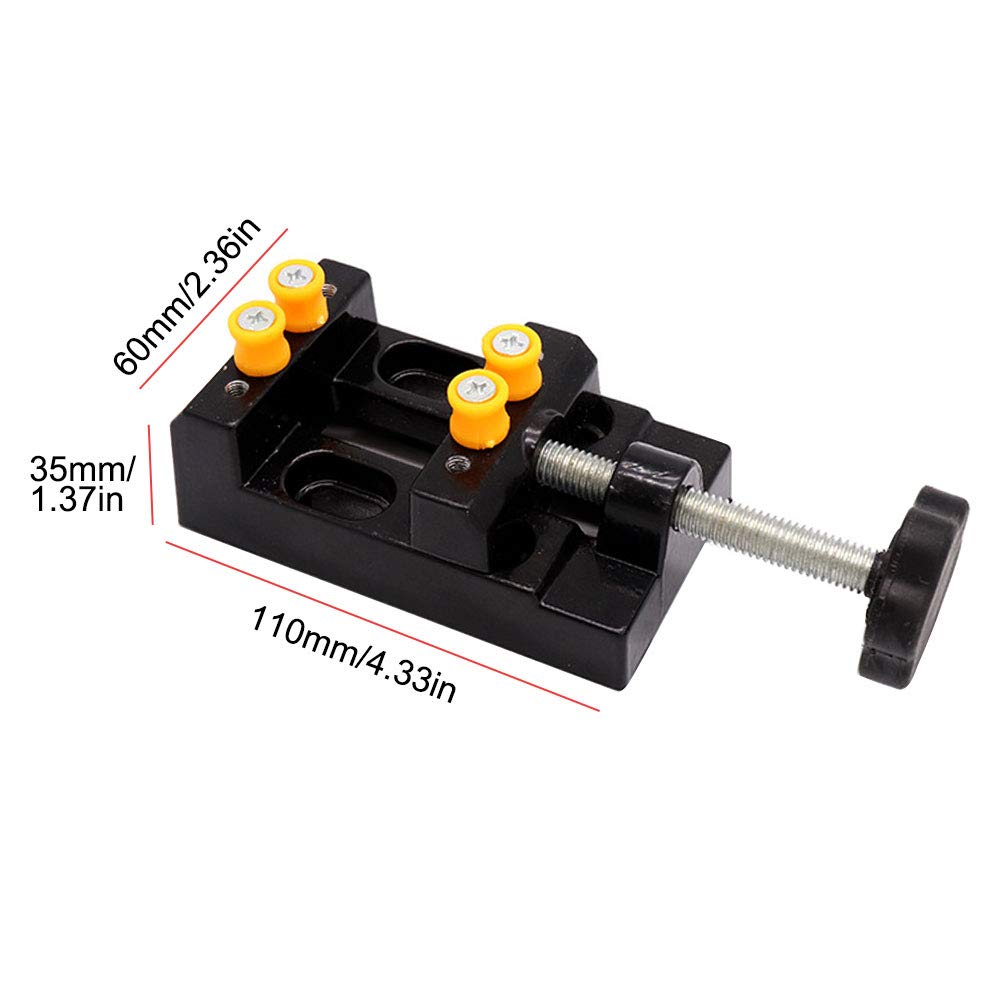 Pin Vise Swivel Head with 4 Sizes Hand Drill Tool Capacity 0-1/8