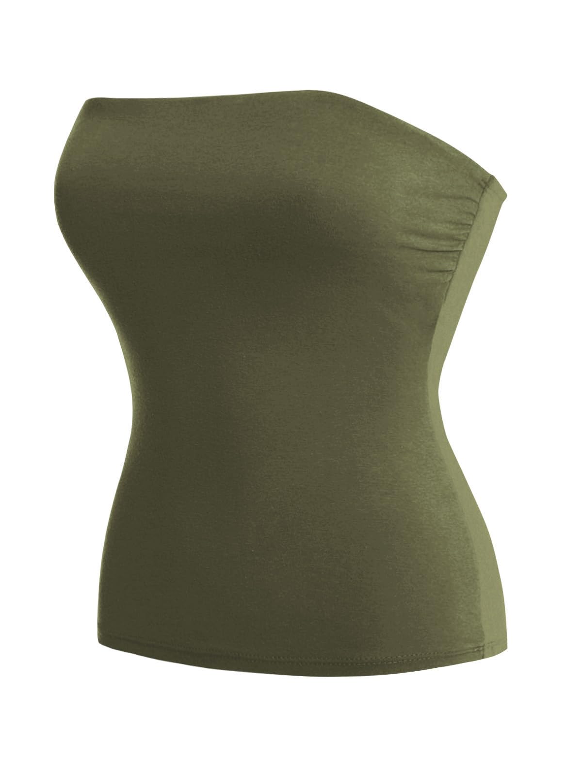 MixMatchy Women's Stretchy Strapless Tube Top Y2K Bandeau Top