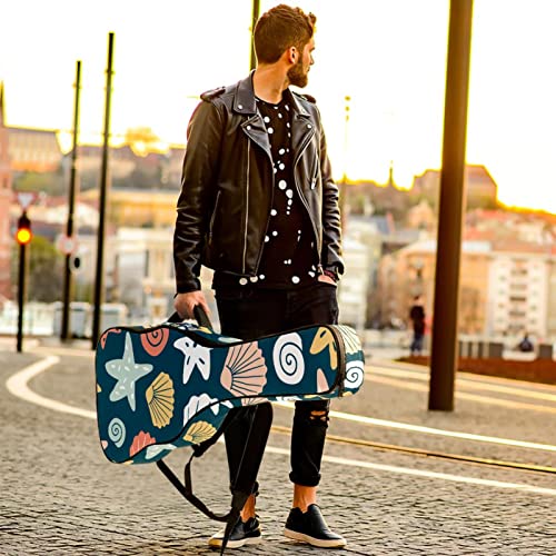 Housse de transport rembourrée en tissu Oxford imperméable avec motif de coquillages et étoile de mer avec bandoulière… - Les Beatles, Paul McCartney, John Lennon, RIngo Starr, George Harrison Housse de transport rembourrée en tissu Oxford imperméable avec motif de coquillages et étoile de mer avec bandoulière… – Image 7
