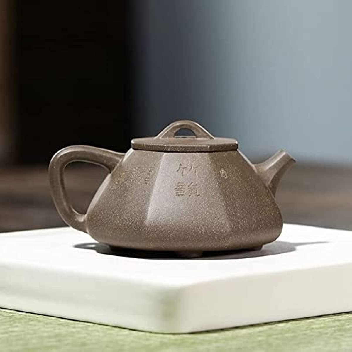 Ceramiczny zestaw do herbaty Kung Fu 200 ml, tradycyjne fioletowe czajniki, przenośny zestaw do herbaty podróżnej, sekcja rudy surowej, błoto, kamień, czajnik, filtr domowy, kosmetyczny czajnik