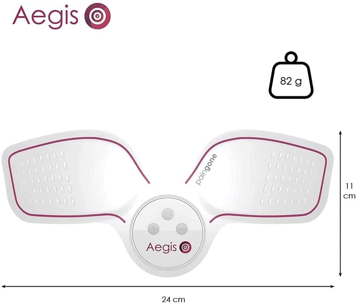 Paingone Aegis | Masaje para aliviar la tensión muscular y nerviosa sin analgésicos químicos | Unidad TENS para ciática, estenosis, dolor lumbar, espinal y de cadera