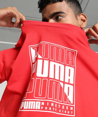 Image of Puma Men's Graphic Print Regular Fit T-Shirt