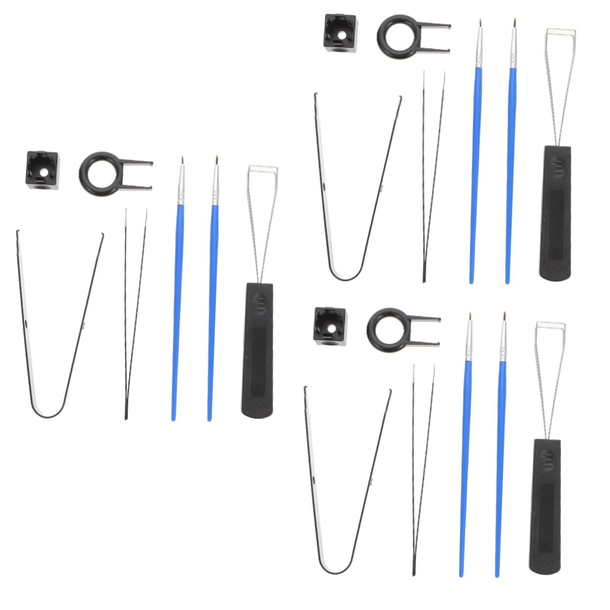 Hemobllo 3sets Kit Di Strumenti Per Pulizia Tastiera Meccanica Estrattore Keycap Pinzette e Spazzola Accessori Professionali Per Manutenzione Tastiere