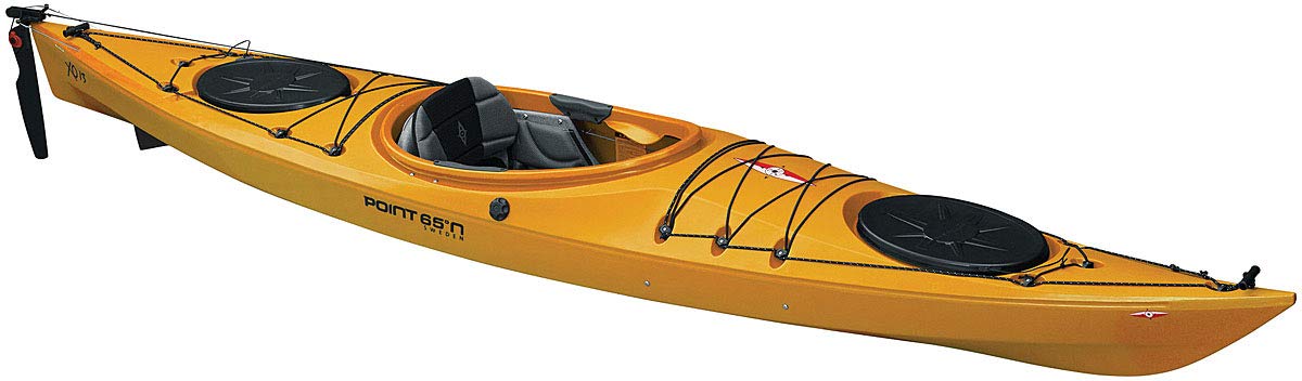 LONG WAVE Kayak XO13 GT Point 65 DE TRAVESÍA con TIMÓN Y ORZA ABATIBLE Kayak Aventura rigido de 1 Plaza