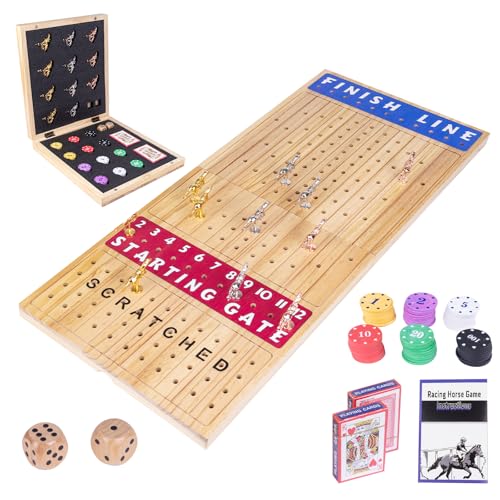Juego de Mesa Plegable Extra Grande de Carreras de Caballos