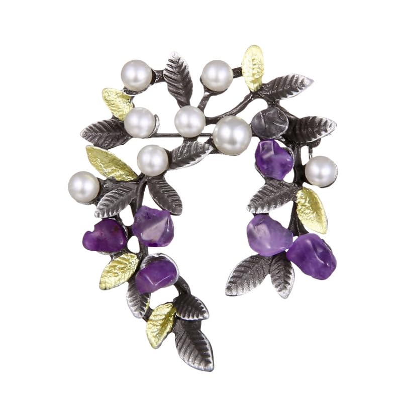 ftk Pearl Stones Branch Design Safety Pin Brooch Anti Exposure Lightweight Clothing Accessory-picture-38