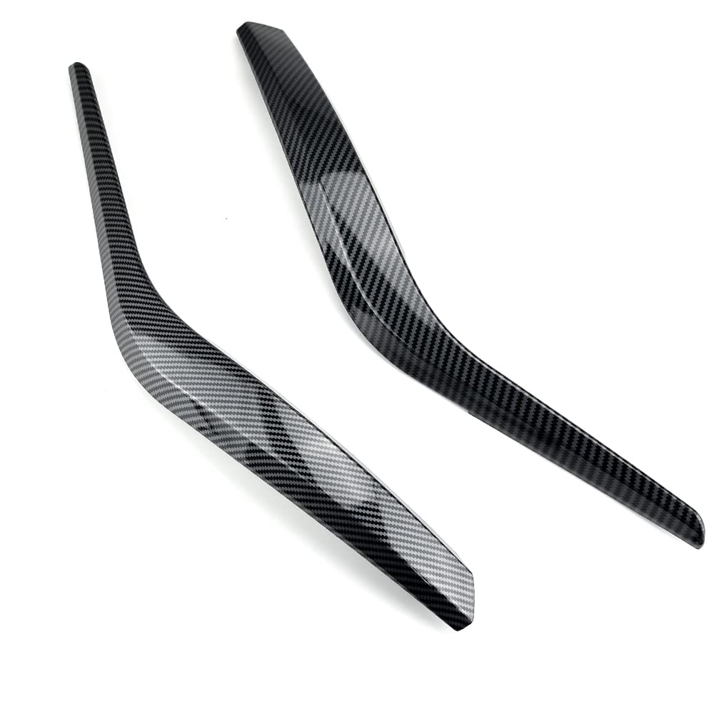 2 Poignées de portes intérieures pour voiture en ABS Gauche et Droite Panneau intérieur Couvercle pour le bras de console Compatible avec B-MW X1 E84 2010-2016 - Fibre de carbone