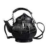 SinceY einzigartige kreative Retro Teekannen-Geldbeutel, Teekanne geformte Crossbody-Handtasche Top-Griff Tote-Frauen Schultertaschen, neue Blick neue versuchen Street Fashion Modern Damentasche